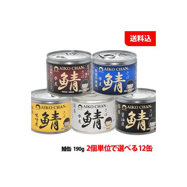 鯖缶 あいこちゃん 水煮 24缶 × 2ケース - 魚介類(加工食品)