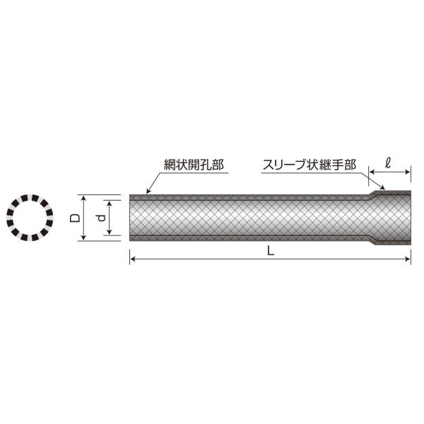 網状透水管 タキロンシーアイシビル ネトロンパイプ およぎ