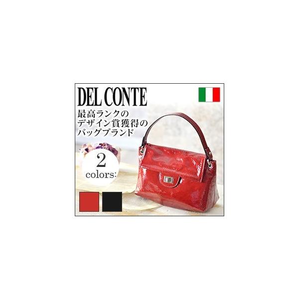 デルコンテ DEL CONTE 2way ポシェット エナメル ショルダー