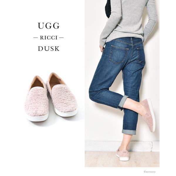 UGG スリッポン スニーカー レディース フェイクファー リッチ 厚底