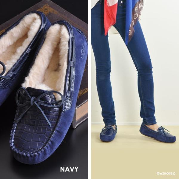 UGG アグ モカシン ダコタ クロコ型押し ブラック 24cm 1012357 UGG アグ モカシン ダコタ クロコ型押し ブラック 24cm 1012357