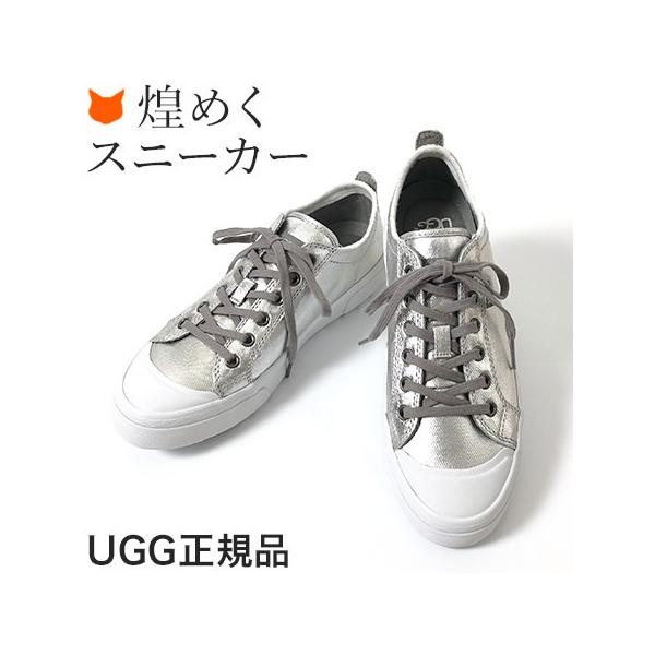 UGG スニーカー シルバー レディース シューズ アグ メタリック