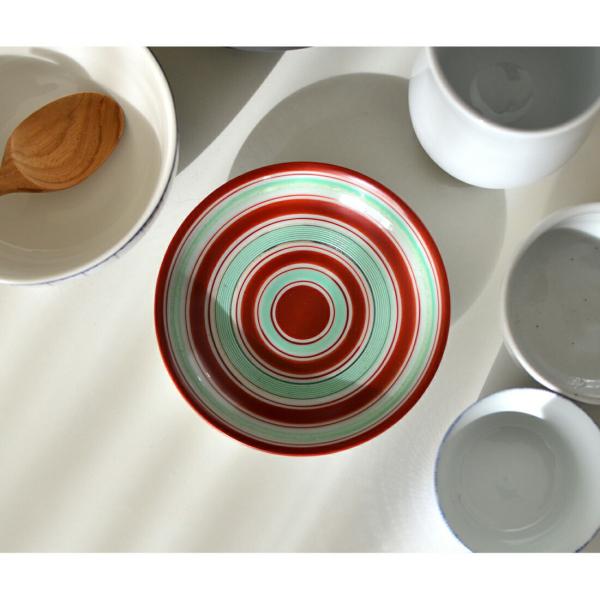 東屋あづまや赤丸AZKS00106 光春窯和食器日本製皿プレート杉本理天草陶