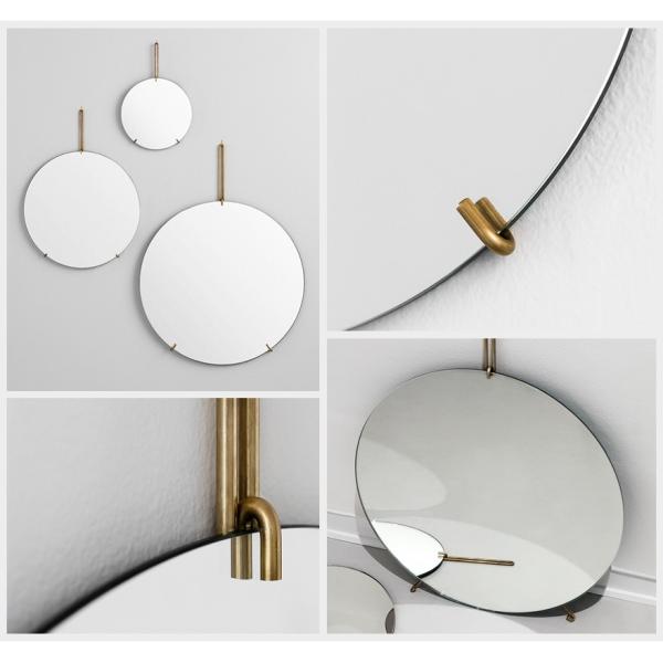 MOEBE ムーベ WALL MIRROR ミラー 直径30cm 鏡 ウォールミラー 丸型