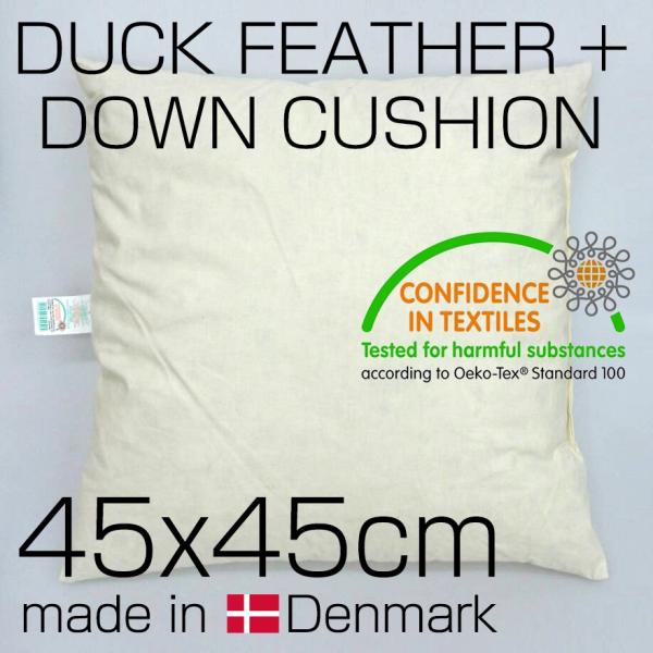 DUCK FEATHER + DOWN NUDE COUTHION 45x45cm 706997 made in Denmark