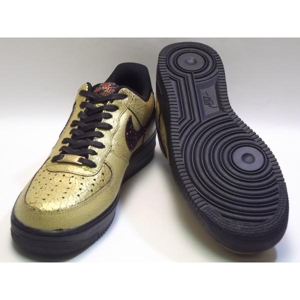 NIKE AIR FORCE 1 07 metallic gold/black/black ナイキ エアフォース ...