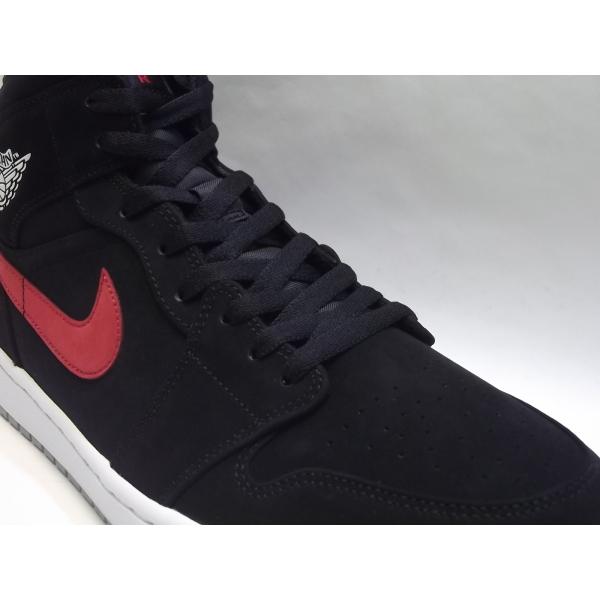 NIKE AIR JORDAN 1 MID black/university red ナイキエアジョーダン1