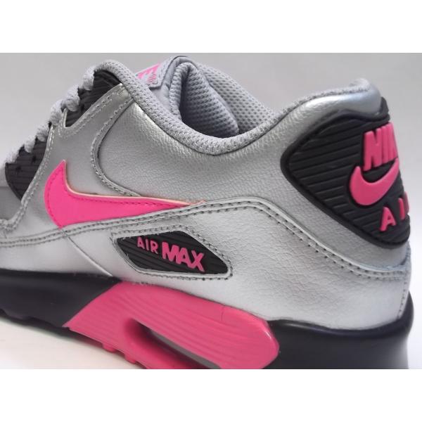 NIKE AIR MAX 90 LTR GS mt silver/hyper pink/blk/wolf grey ナイキ