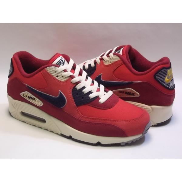 Nike air max 90 premium shop trainer university red / provence purple