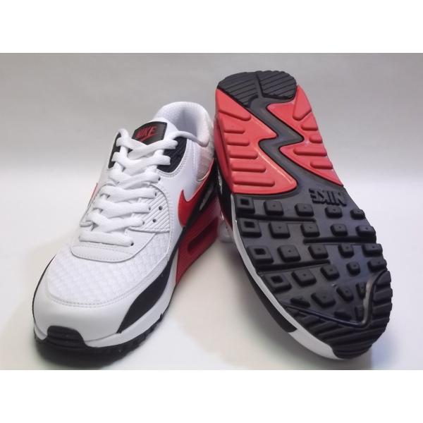 NIKE AIR MAX 90 white/university red/black ナイキ エアマックス 90 ...