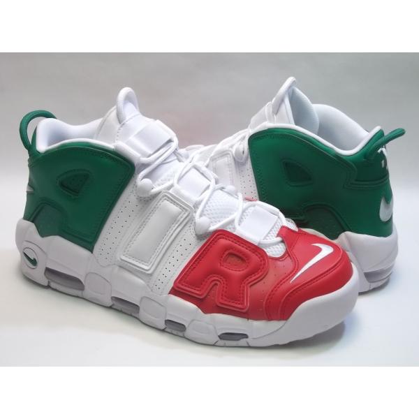 NIKE ナイキ AIR MORE UPTEMPO 96 ITALY QS COUNTRY PACK 2018年 日本未発売 エア モア アップテンポ イタリア カントリーパック ユニバーシティレッド ホワイト サイズ：US10.5 28.5cm スニーカー【メンズ】