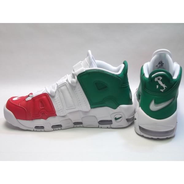 NIKE ナイキ AIR MORE UPTEMPO 96 ITALY QS COUNTRY PACK 2018年 日本未発売 エア モア アップテンポ イタリア カントリーパック ユニバーシティレッド ホワイト サイズ：US10.5 28.5cm スニーカー【メンズ】