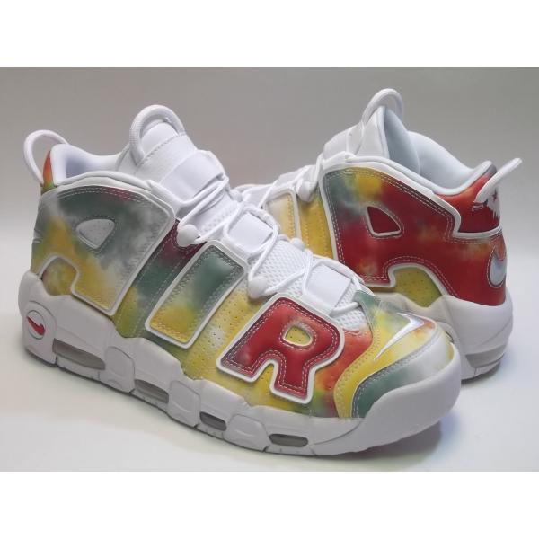 NIKE AIR MORE UPTEMPO  UK QS amarillo/white/speed red ナイキ