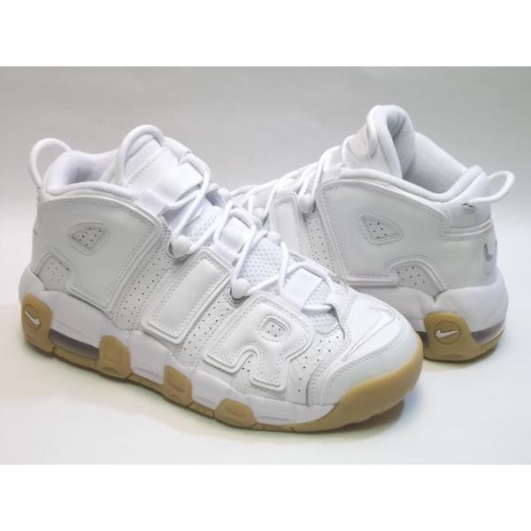 NIKE AIR MORE UPTEMPO GS white/white/bmb/gumltbrown ナイキ エア