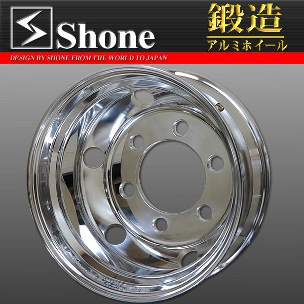 4t車 Shone製 FORGED トラックアルミホイール 17.5×6.00 JIS規格 オフセット+135mm 6穴 1本価格 中型 山形発  /【Buyee】