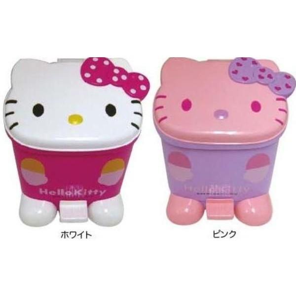 サンリオ ハローキティ 斜めフェイスダストボックス ゴミ箱 【ピンク
