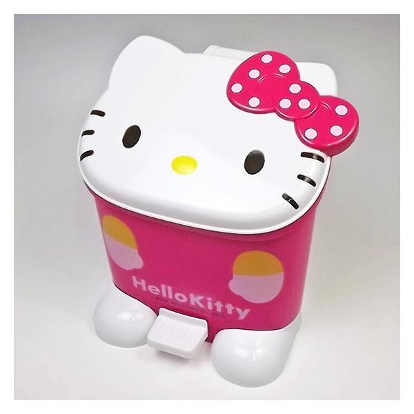 サンリオ ハローキティ 斜めフェイスダストボックス ゴミ箱 【ピンク