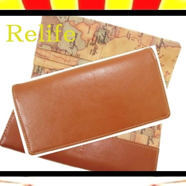 送料無料】開運！風水！仕事運アップ【 Relife 】地図マップ柄高級牛革