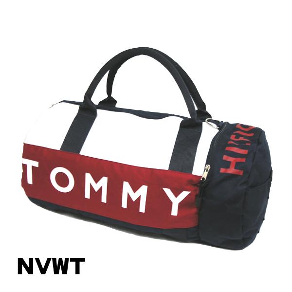 TOMMY HILFIGER (トミーヒルフィガー) ドラム型 キャンバス ボストン