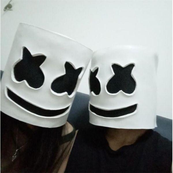 2つ　マシュメロ edm marshmello コスプレ ハロウィン マスク 2つ マシュメロ edm marshmello コスプレ ハロウィン マスク（2
