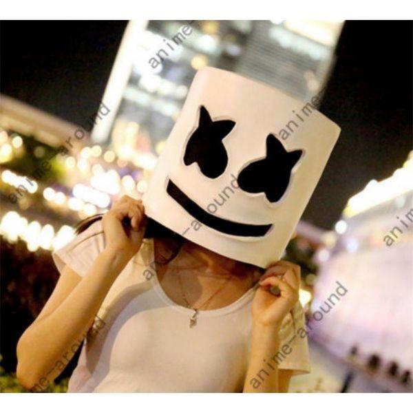 ハロウィーンコスプレ DJ マシュメロ マシュマロ ホワイトマスク