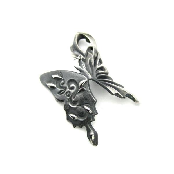 【在庫あり/即出荷可】 アゲハ蝶 和柄 シルバーペンダント・ネックレス メンズ 凪nagi アクセサリー