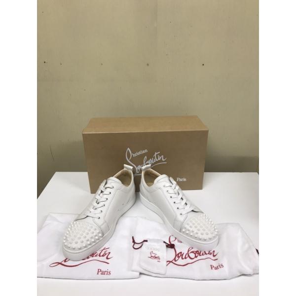 Christian Louboutin ホワイト スタッズ スニーカー美品