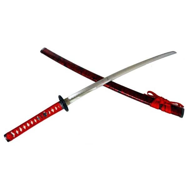 日本刀（模造刀）・美術刀 赤雲 大刀・小刀セット 掛け台なし - 武具