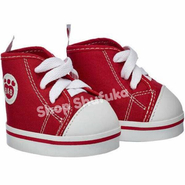 ビルドアベア キャンバス ハイカット シューズ 靴 スニーカー 赤