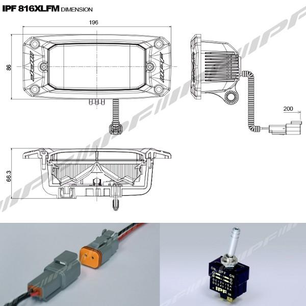 IPF LEDバックランプ [816XLFM] 埋め込みタイプ /【Buyee】 Buyee 