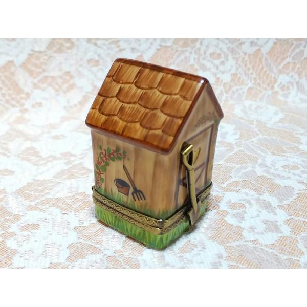 新同リモージュボックスGRASSGREENアクリル絵の具 磁器製品置き物