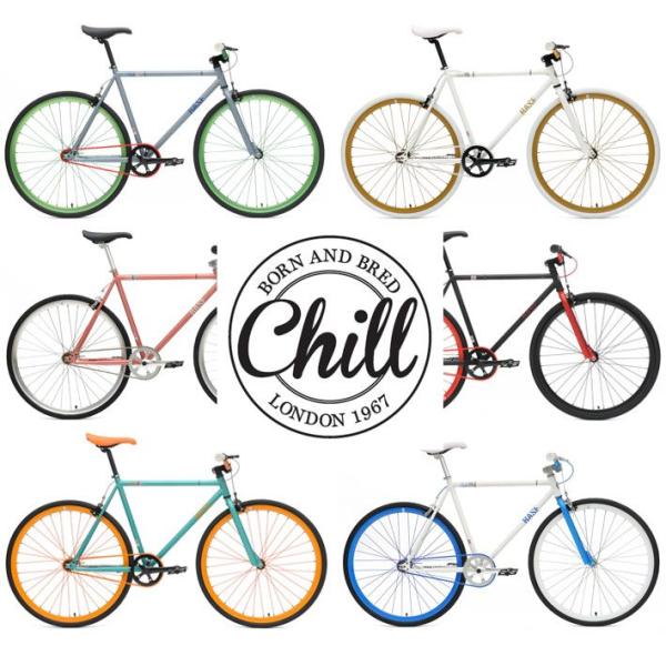 CHILL BIKES BASEピストバイク 700C シングルギア チルバイク ピストバイク 完成車 CREATE bikes・クリエイトバイク後継機種 CHILL