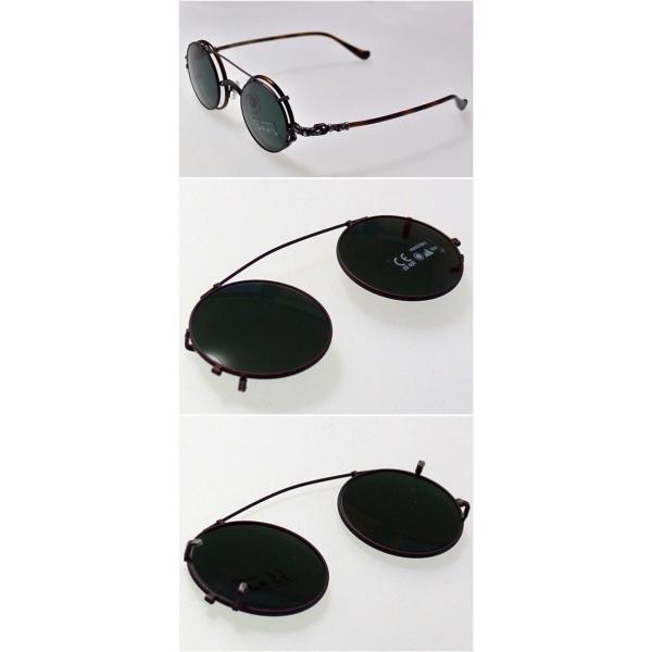 CHROME HEARTS WOLFY-A 45-23-144 BROWN STRIPE クロムハーツ