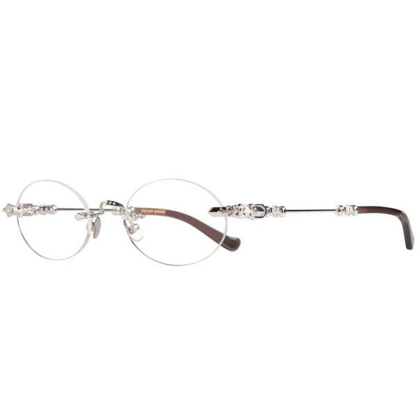 銀座店 クロムハーツ【WEIRDO】眼鏡 メガネ アイウェア メンズ SV925 グレー系 92743