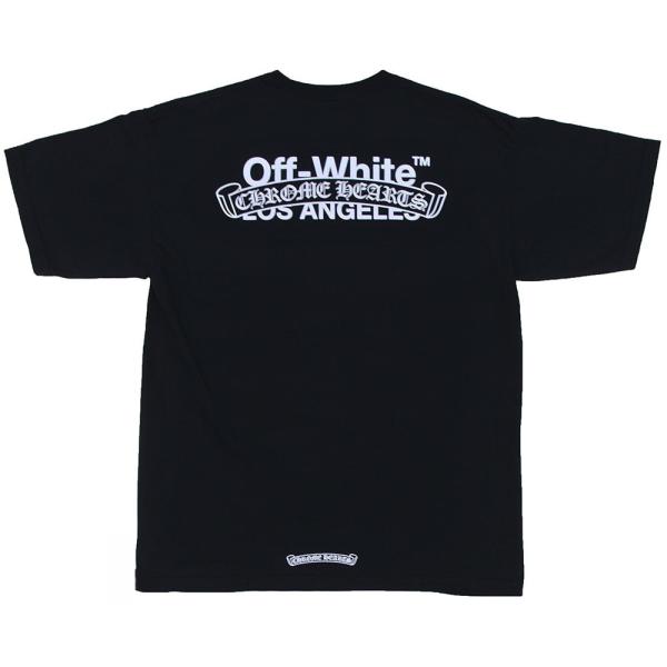 CHROME HEARTS OFF-WHITE LOS ANGELES T-SHIRT BLACK クロムハーツ 