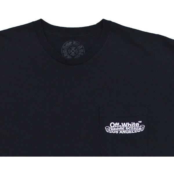 CHROME HEARTS OFF-WHITE LOS ANGELES T-SHIRT BLACK クロムハーツ 