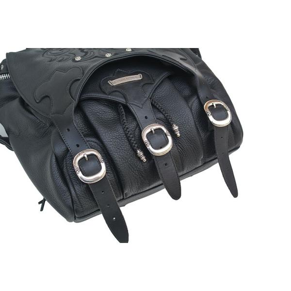 CHROME HEARTS LEATHER BACKPACK BS FLEUR クロムハーツ レザー