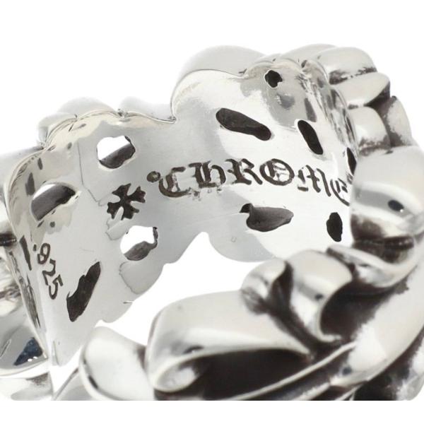 CHROME HEARTS DOUBLE FLORAL CROSS RING クロムハーツ ダブル