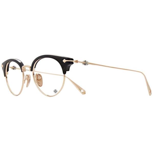 CHROME HEARTS SLUNTRADICTION II-A 48-20-141 Black/Gold Plated 