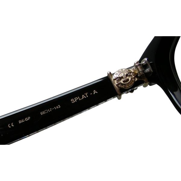 CHROME HEARTS SPLAT-A BLACK-GOLD PLATED 55-17-143 クロムハーツ