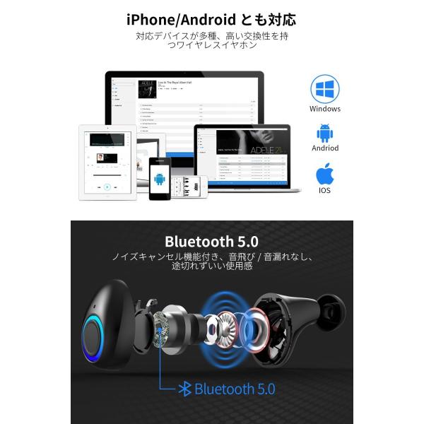 Ｌ-5 ワイヤレスイヤホン まとめ売り 本体　21個 進化版【Bluetooth5.0 イヤホン 高音質】 完全ワイヤレス イヤホン 両