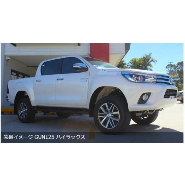 125ハイラックス用カントリーサスペンションキットにブロック
