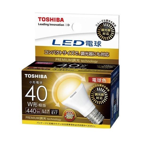 在庫有）LED電球東芝E17口金電球色ミニクリプトン形広配光タイプ小形