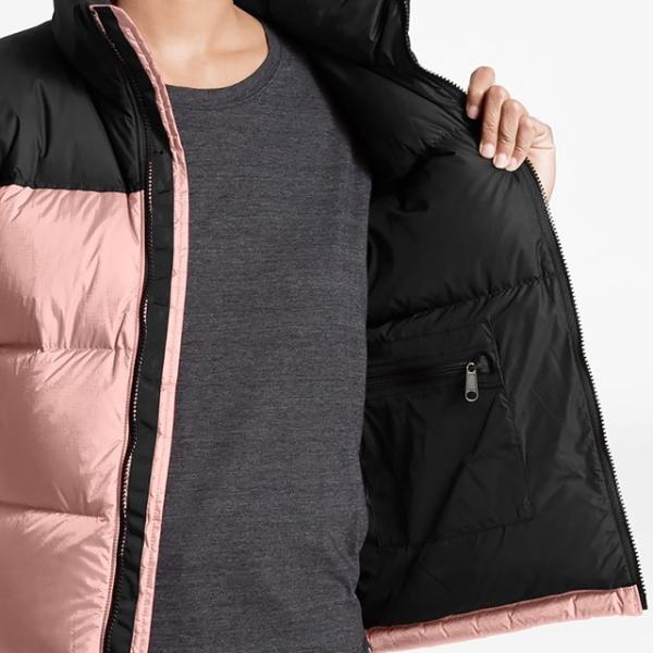 North face on sale nuptse misty rose