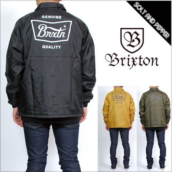 BRIXTON ブリクストン STITH JACKET OLIVE BLACK ナイロンジャケット