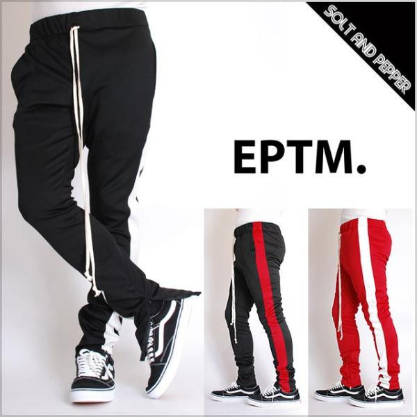 EPTM. TRACKPANTS エピトミ トラックパンツ 黒/赤 S Mカラー