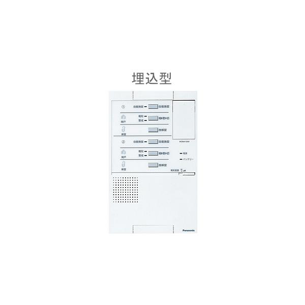 WQN4133WK パナソニック 電気錠操作ユニット（2回路）（埋込型 