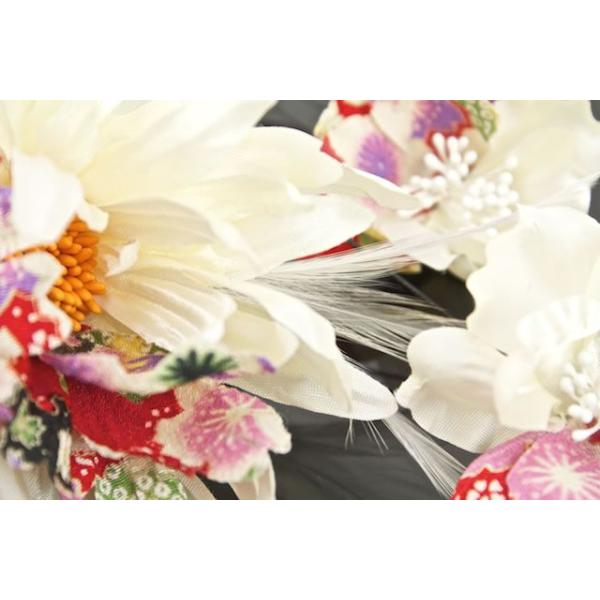 成人式✩3点セット 髪飾り3点セット花フラワー成人式振袖髪飾り卒業式袴髪飾り白和