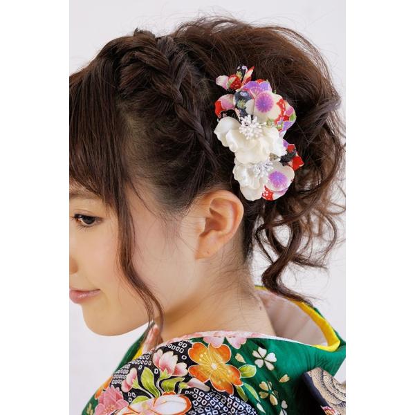 成人式✩3点セット 髪飾り3点セット花フラワー成人式振袖髪飾り卒業式袴髪飾り白和