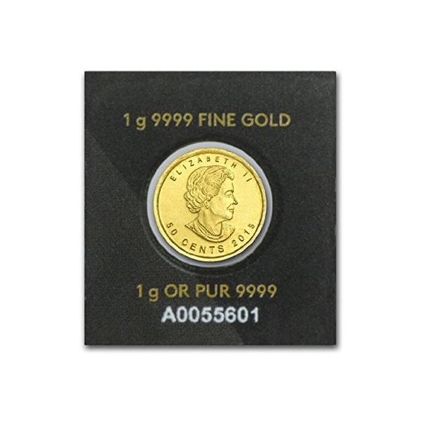 24金 メイプル金貨 1g カナダ王室造幣局 メイプルリーフ金貨 ゴールド